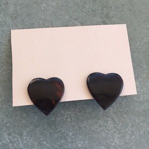 3/$10 Vingage Brown shapes Heart shaped earrings